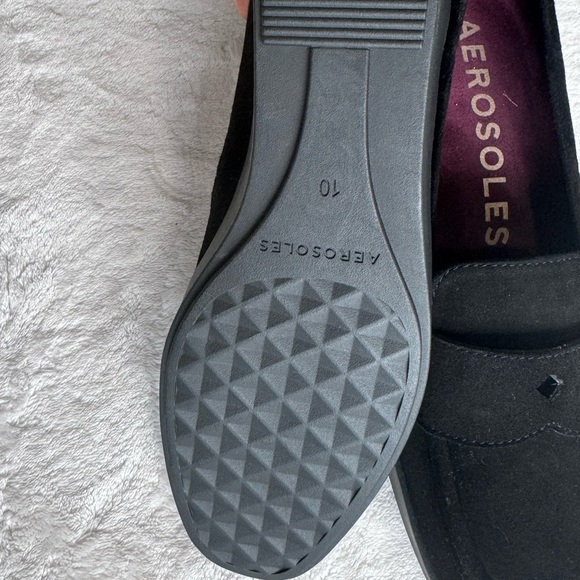Aerosoles women’s black dress suede shoes - Picture 5 of 6